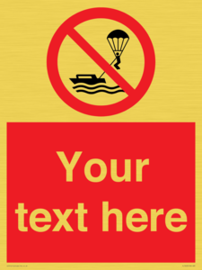 Custom No parasailing